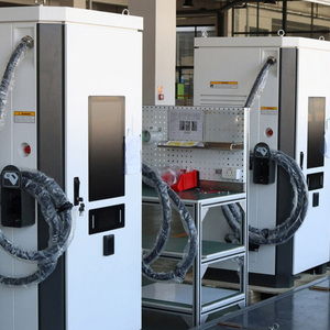 สถานีชาร์จรถยนต์แบบตั้งพื้น CCS1/CCS2/GBT หัวชาร์จคู่ 160kW เครื่องชาร์จรถยนต์ไฟฟ้าแบบเร็ว - Product Image 1
