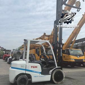 Chariot élévateur TCM FD30T3 3 tonnes, chariot élévateur d'occasion, Japon, moteur Isuzu C240, machine d'occasion, chariot élévateur à essence, 4500 mm, 3000 kg - Product Image 5