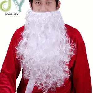 도매 산타 수염 가발 크리스마스 노인 드레스 길고 짧은 크리스마스 수염
