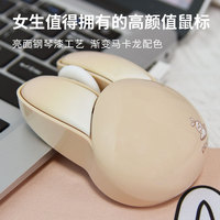 SQT Souris optique 3D sans fil 2,4 G M6AG, design lapin mignon, DPI 1200, colorée et unique, idéale pour la maison et le bureau – Meilleure vente