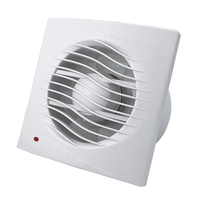 Extracteur d'aspiration d'air carré Offre Spéciale salle de bain toilette cuisine fenêtre ventilateur ventilateur en plastique pour système de Ventilation