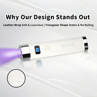 Lampe de séchage d'ongles intelligente AI G3 avec capteur intelligent, lumière de polymérisation rapide, support flexible col de cygne et rechargeable
