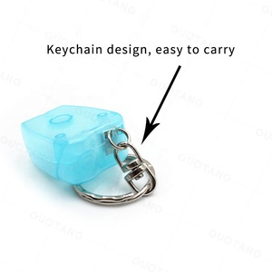 批发便携式绿色粉色橙色防水清新可持续牙形牙线 - Product Image 3