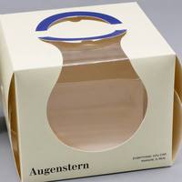 Boîtes à gâteaux personnalisées avec logo, vente en gros, boîtes d'emballage en carton recyclable avec fenêtre pour boulangerie, desserts sucrés, emballage cadeau
