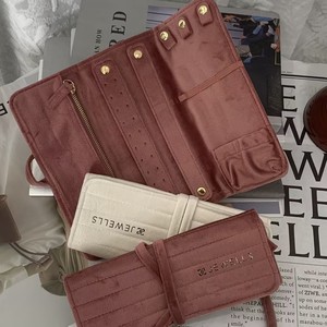 Elegant Travel Jewelry Pouch Compact Storage Bag for <b>Rings</b> Earrings and Necklaces - Product Image 6