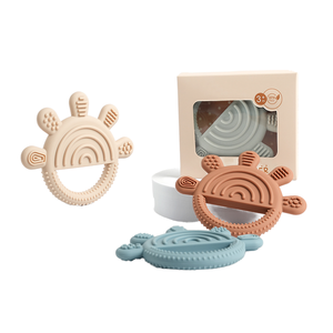 Étonnant Nouveau Design Babi Fournitures Non Toxique Anti-Wean Style <span class=keywords><strong>Comestible</strong></span> Silicone Anneau de Dentition Jouet Doux Produit d'Annonce de Grossesse - Product Image 2