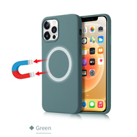 Coque arrière magnétique en silicone anti-rayures pour téléphone portable IPhone12 13 14 15 16 17 Bienvenue OEM ODM Logo personnalisé