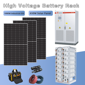 ระบบไฮบริดโซลาร์เซลล์พร้อมแบตเตอรี่ลิเธียมสำหรับเก็บพลังงาน 30KW 40KW 50KW 100KW ระบบโซลาร์เซลล์ครบวงจรสำหรับบ้าน สำนักงาน และอุตสาหกรรม - Product Image 2