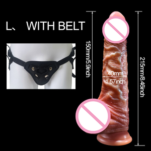 Produits pour adultes féminins forte ventouse pliable chair douce jouet sexuel réaliste <span class=keywords><strong>gode</strong></span> en Silicone liquide avec <span class=keywords><strong>ceinture</strong></span> pour les femmes - Product Image 4