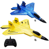 CQZNRC FX622 F22 Avion de Chasse Raptor en Mousse EPP 2.4G 2CH RC avec Lumières LED Jouets pour Enfants Fournisseur en Gros Distributeur