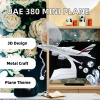 Émirats arabes unis 380 avion 1/400 échelle 16cm Mini avion volant collecte de modèles d'avion en métal artisanat cadeau remise des diplômes