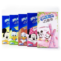 Palos de oblea para galletas Oreo, sabor a fresa, rollo de oblea crujiente, 55g, venta al por mayor