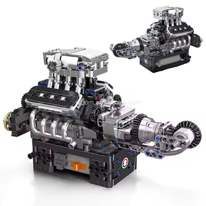 Stampo re 10206 MCL Sport Racing Car V8 modello di <span class=keywords><strong>motore</strong></span> blocchi di costruzione motorizzazione elettricamente mattoni di assemblaggio - Product Image 1