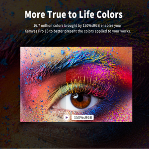 HUION KAMVAS Pro 16 Tavoletta Grafica Digitale <span class=keywords><strong>Portatile</strong></span> con Display a Penna e Schermo <span class=keywords><strong>Touch</strong></span> per Disegno - Product Image 3