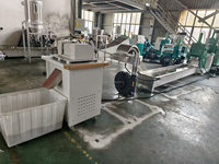 Machine de recyclage de tissu non tissé PP à refroidissement par eau, granulateur à double vis avec filtre hydraulique à changement continu SJ130-120