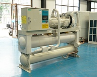 Machine de refroidissement HVAC industrielle d'occasion, refroidie par eau, 30 kW, R22, 380 V, automatique, haute précision, écologique, pour bâtiment commercial centralisé