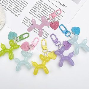 Stock Ready Jelly Balloon Dog Keychain for Teens Girls Cute Poodle Keyring Bag Charms <b>Purse</b> Accessories Aesthetic Jewelry RTS - Product Image 5