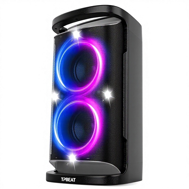 Speaker 160W peak Strong and Loud Stereo Deep Bass Wireless Boombox Portable Large Party Speaker Subwoofer Speaker