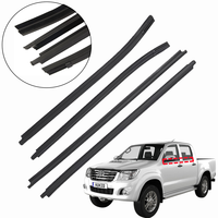 Joint d'étanchéité de moulure de vitre de porte pour Toyota Hilux Vigo MK6, compatible avec Toyota Fortuner 2005-2015