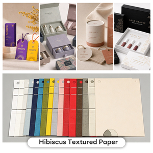 Carta Hibiscus Testurizzata Ecologica Riciclabile Haichang in Polpa di Legno 787x1092mm 116gsm / 232gsm per Applicazioni Regalo <span class=keywords><strong>e</strong></span> Artigianali - Product Image 2