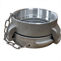 Raccord Guillemin en aluminium Hong'an DN100 4 pouces avec bague de serrage et filetage femelle pour hydrant d'incendie