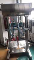 Machine de remplissage de liquides 20 kg avec pompe à diaphragme à 2 têtes, remplisseuse pondérale de liquides, machine de remplissage de liquides en fût 25 kg pour lait et jus
