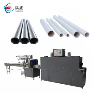 Rvs Pvc Pijp Shrink Pe Film Wikkelen Verpakking Machine Rubber Papier Buis Verpakking Machine