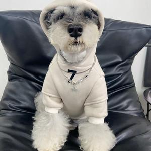 Tersedia stok mewah Fleece Lined desainer pakaian anjing pakaian anjing mewah & anjing Hoodie untuk penggunaan luar ruangan di musim gugur & Musim Dingin - Product Image 2