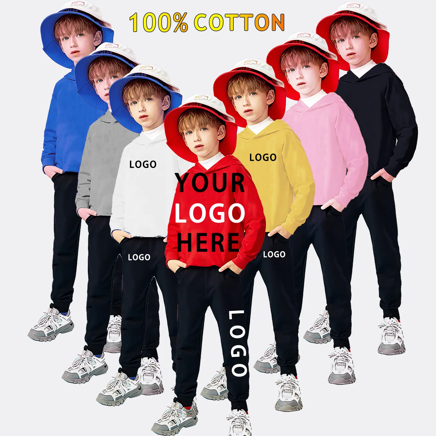 Toddlers Boy Clothing Sets Girl Clothes Outfits Autumn Kids Clothing Set Sweatshirts Sports Hoodie Pants Two Piece Kids Set 