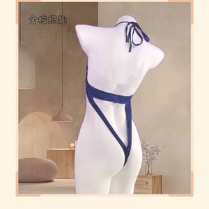Combinaison sexy en tissu tissé Golden Shuttle, bleu transparent, lingerie féminine, costume 064 - Product Image 4