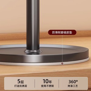 Kitchen Utensil Storage Rack Round Countertop Holder With Stand For Spoons Spatulas Ladles And Cooking <b>Tools</b> - Product Image 4