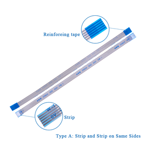 YZ <span class=keywords><strong>ffc</strong></span> kết nối linh hoạt cáp phẳng 1.0mm <span class=keywords><strong>Pitch</strong></span> 4-60pin Chiều dài 60mm LVDS mipi LCD - Product Image 3