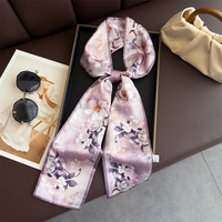 Ruban décoratif pour poignée de sac, imprimé imitation soie, sergé, pour femme, petit ruban pour poignée de sac ou cheveux