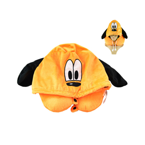 Oreiller de sieste avec capuche personnalisé <span class=keywords><strong>en</strong></span> forme de U, doux, motif Panda, 100% polyester, rembourré de <span class=keywords><strong>microbilles</strong></span>, avec taille et couleur personnalisables - Product Image 3