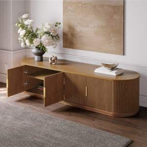 Mesa de Té Moderna al por Mayor, Mueble para <span class=keywords><strong>TV</strong></span>, <span class=keywords><strong>Soporte</strong></span> de <span class=keywords><strong>TV</strong></span> de Pie, Mueble de <span class=keywords><strong>TV</strong></span> de Madera con Patas de Hierro para Sala de Estar, Muebles para el Hogar - Product Image 2