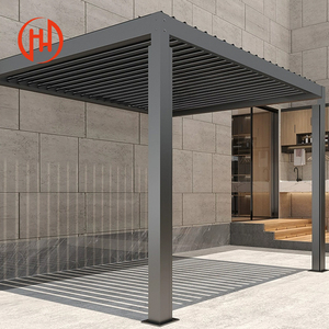 <span class=keywords><strong>Pergola</strong></span> en aluminium à toit rabattable, pare-soleil en aluminium, fourni par l'usine - Product Image 4