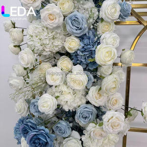 LEDA Guirlande de fleurs artificielles roses vif pour arche de mariage, décoration florale pour arche de mariage - Product Image 2