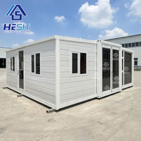 Maison préfabriquée extensible sécurisée et empilable de 20 pieds ou 40 pieds, conteneur extérieur, salle de bain préfabriquée, maisonnette, ou unité d'appoint