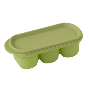 ถาดน้ำแข็งซิลิโคน 3 ช่องพร้อมฝาปิดทรงสี่เหลี่ยมสำหรับใช้ในครอบครัว - Product Image 4