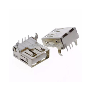 USB ổ cắm một nữ 90 độ cong/thẳng cong cạnh/miệng phẳng với bìa sau AF AM nữ ghế a-loại nữ ghế - Product Image 3