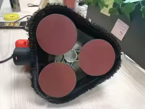 Máquina amoladora manual de 3 cabezales Máquina de desbaste de hormigón <span class=keywords><strong>Mini</strong></span> <span class=keywords><strong>pulidora</strong></span> amoladora de suelo de hormigón - Product Image 4