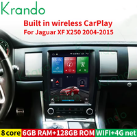 Autoradio écran Tesla 9.7 pouces pour Jaguar XF X250 2004-2015 lecteur DVD multimédia Android stéréo sans fil CarPlay unité principale 5G