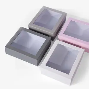 Windows Transparent Gift PVC Windows Gift Box Cardboard Paper Printing Boxes Packaging