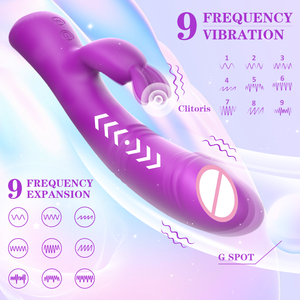Masturbador sexual femenino, vibrador de punto g de empuje, masajeador de clítoris, consolador, vibradores de conejo, juguete sexual para mujeres, masajeador de senos corporales - Product Image 3