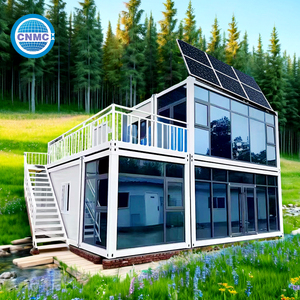 CNMC Casa Mobile Compatta e Traspirante, Unità Abitativa Moderna Ispirata alle Capsule Spaziali, Casa Container Quadrata con Soggiorno per Piccole Famiglie 1 - Product Image 1