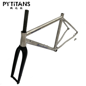 Gravel Road Bike 700 x32c telaio per bicicletta da corsa in lega di titanio con freno a disco dell'asse passante - Product Image 2