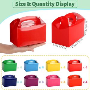Cajas de Regalo Personalizadas al por Mayor para Niños, Multicolores, con Asa, para Fiestas de Cumpleaños, Bodas, Recuerdos, Dulces y Golosinas - Product Image 2