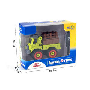 स्क्रूड्राइवर स्लाइडिंग फंक्शन फार्म कार छोटे प्लास्टिक ट्रैक्टर डिय असेंबली खिलौना 5 + - Product Image 5