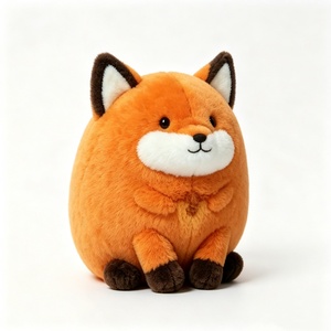 Peluche de zorro personalizado, peluche de zorro rojo, peluche de zorro naranja, juguete de zorro gordo, lindo muñeco de peluche de zorro - Product Image 1