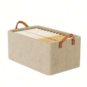 Organizador de Almacenamiento a Prueba de Polvo de Gran Capacidad, Cesta de Almacenamiento de Ropa de Tela, Armario con Marco de Acero Resistente, Caja de Almacenamiento - Product Image 3